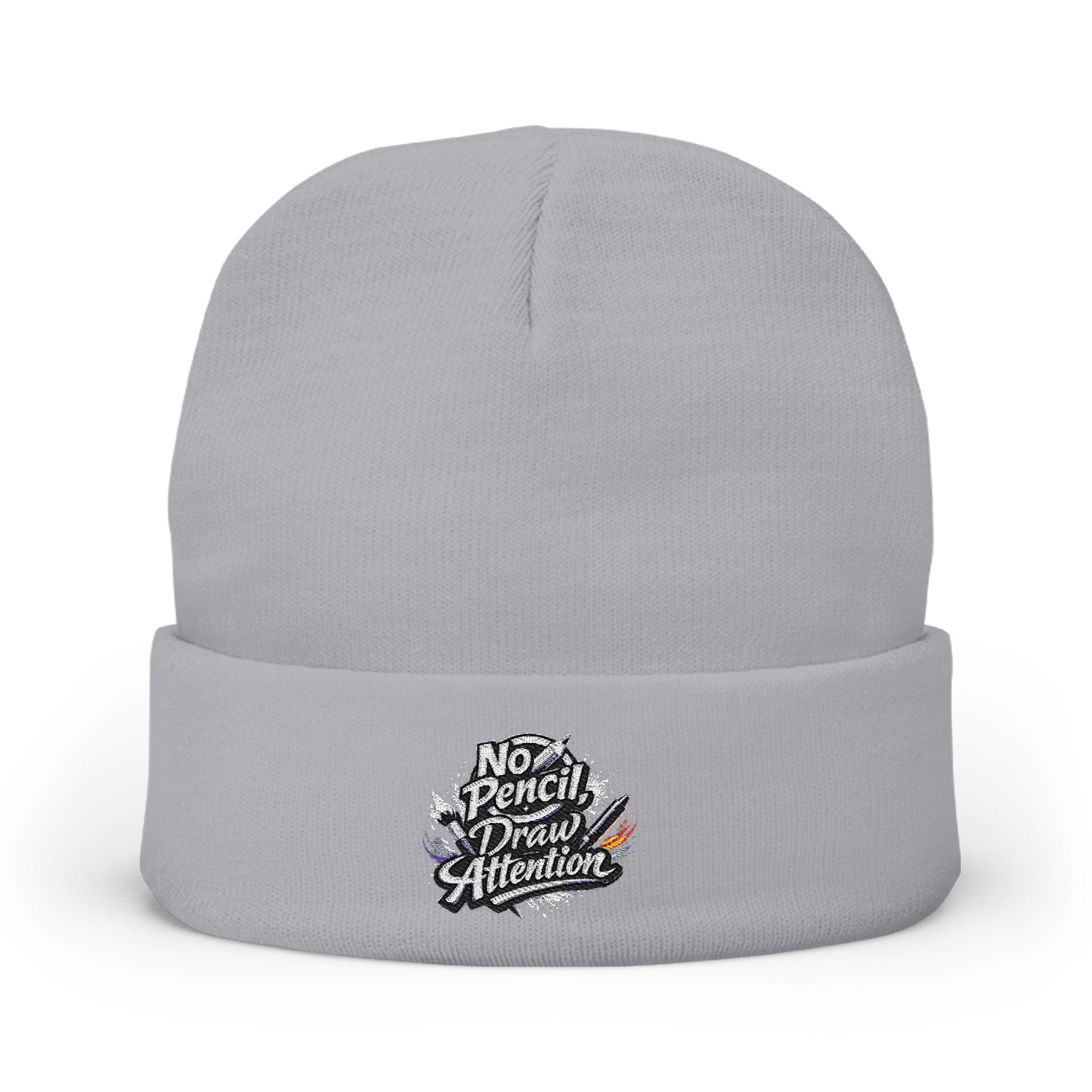 Embroidered 'Not My Problem' Knit Beanie – Cozy Winter Hat