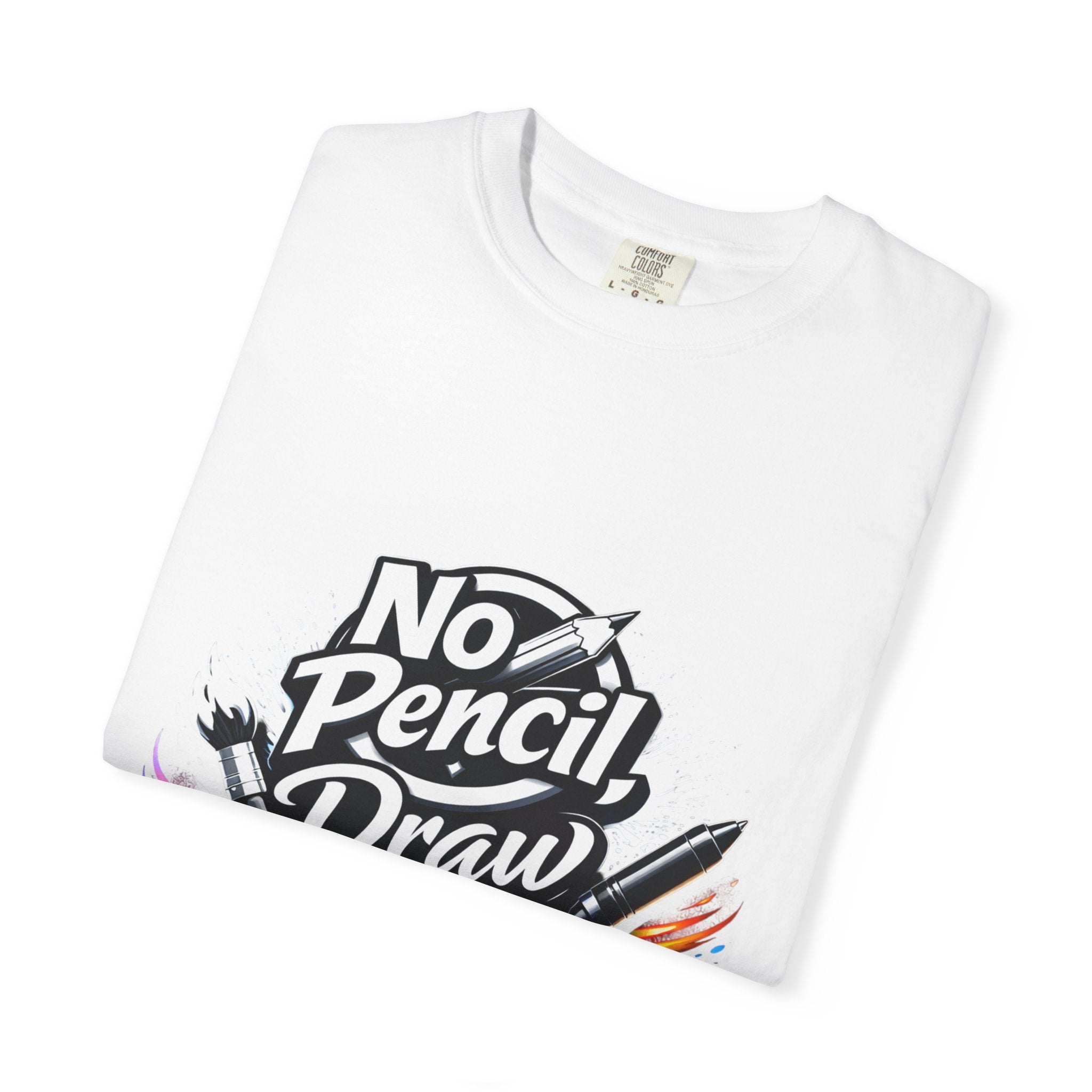 No Pencil Draw Attention T-Shirt — Artist Graphic Tee